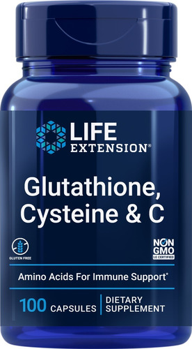 Life Extension Glutationa Cisteína E C 100 cápsulas Sin Sabor