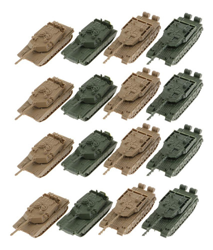1:144 Modelo Juguetes Para Juegos Santable 16 Unids