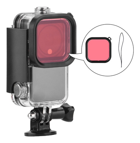 Filtro De Câmera De Mergulho Subaquático, À Cor De Rosa