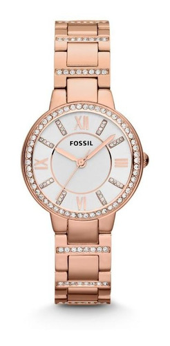 Imagen 1 de 3 de Reloj Fossil Fashion Acero Oro Rosa