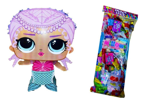 Muñecas Lol Pop En Piñata + Relleno Dulces Decoración