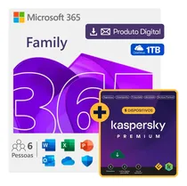 Comprar Microsoft Office 365 Family + Kaspersky Premium 5 Disp 1 Ano