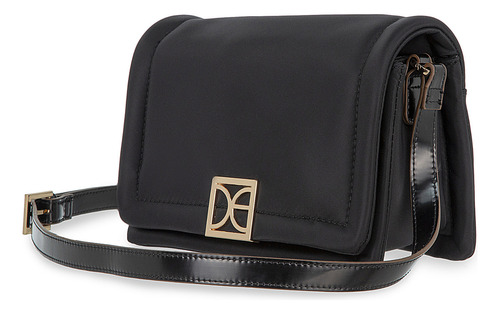 Bolsa Crossbody Cloe Llaldemi Mediano Color Negro