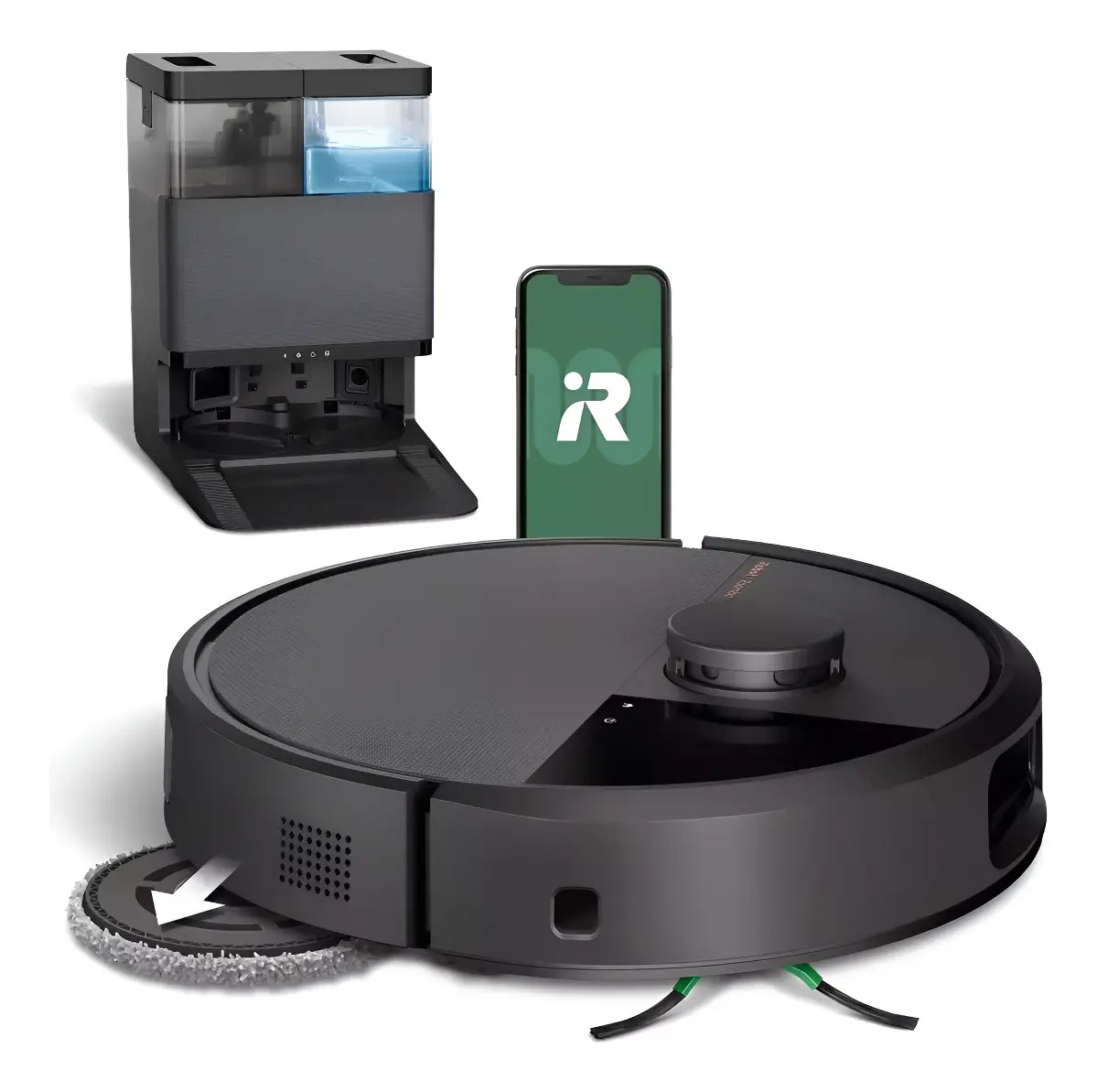 Irobot Roomba Plus 505 Combo Robot Aspirador Y Trapeador Negro