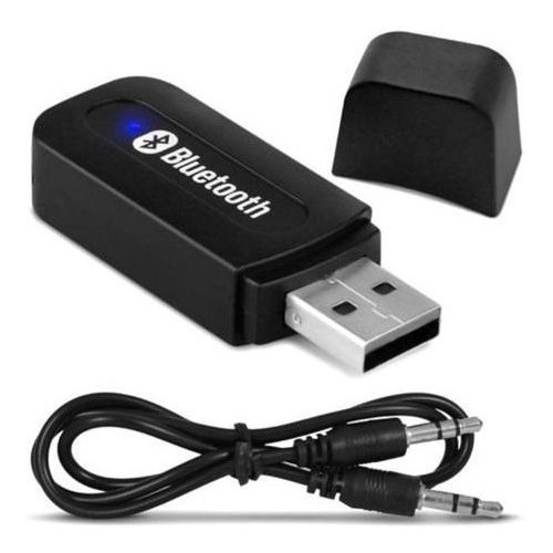 Adaptador Receptor De Sinal Bluetooth Usb P2 Som Pc Auxiliar