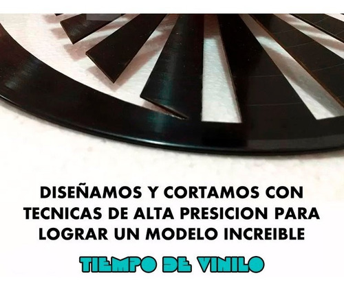 Reloj De Pared Ref. Atrapasueños Elaborado En Disco De Lp
