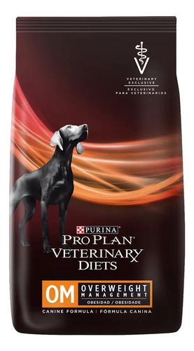 Alimento Pro Plan Veterinary Diets Om Overweight Management Canine Para Perro Adulto Todos Los Tamaños Sabor Mix En Bolsa De 8.16kg