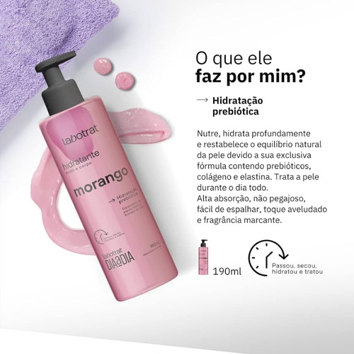 Labotrat Dia A Dia Morango Hidratante190ml