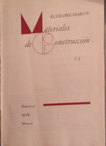 Libro Materiales De Construcción G. I. Orchakov (c10