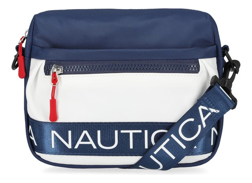 Bonita Bolsa Crossbody Náutica Ajustable De Lado