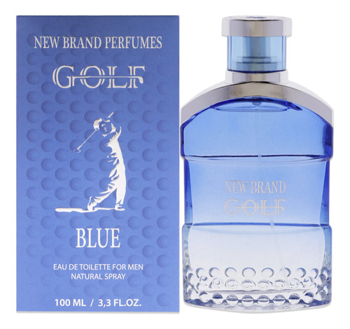 Edt 3.3 Onzas Golf Blue Por New Brand Para Hombre En Spray