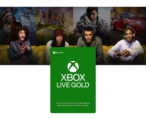 Imagen 2 de 7 de Xbox Live Gold - 1 Mes - Xbox One / Series X | S / 360