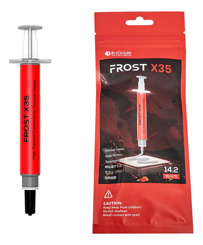 Pasta Térmica Id-cooling Frost X35 4g 14.2 W/m-k Extrema ! Rojo