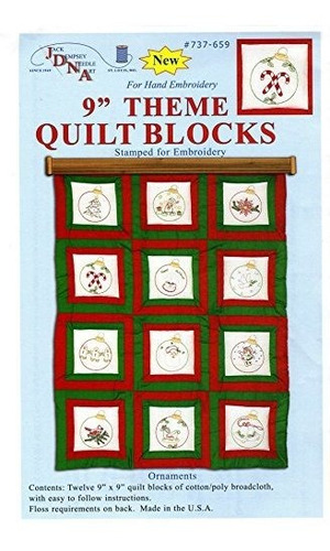 Jack Dempsey Temáticas Estampadas Blancas Quilt Blocks, De 9