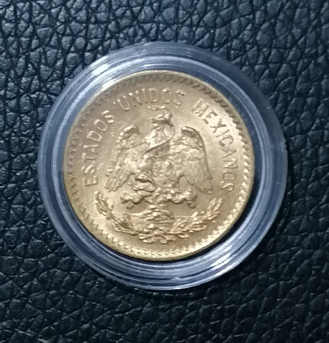 Moneda De Oro, Hidalgo De Oro Año 1908 (Usado)