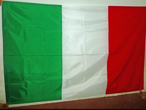 Bandera De Italia, 90 X 60 Cms. Mayor Y Detal. Fabricantes.