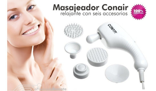 Masajeador Mano Conair 5acc Relajador Facial Cuerpo Cuello !