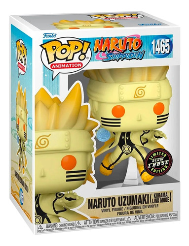 Funko Pop! Naruto Kurama Link Mode #1465 Chase Glow