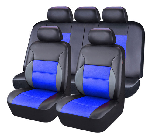 Car Pass Lujoso Faux Pu Leather Universal Seat Cover Set, Ca