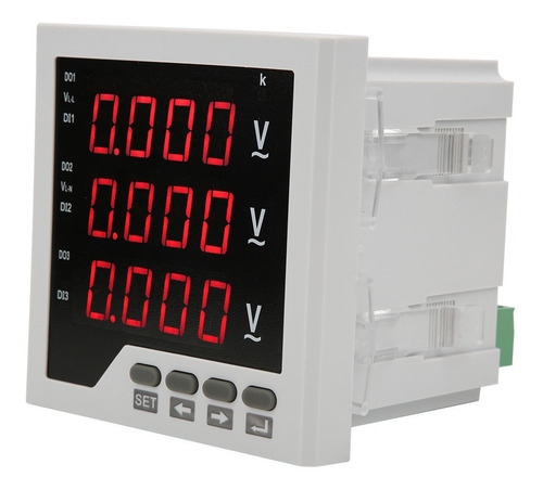 Medidor De Voltaje Trifásico Dtm-av96 Programable Led Digita