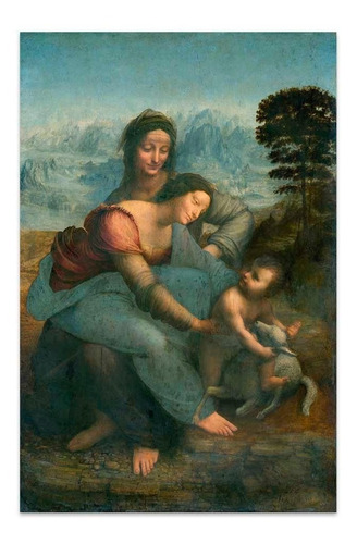 Cuadro Canvas Fine Art La Virgen Leonardo Da Vinci 39x60 