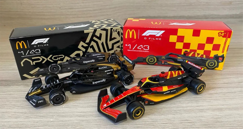 Miniatura Carro Formula 1 Mc Donalds F1 Escala 1/43 Preto Preto