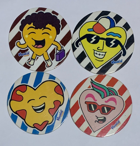 17 Tazos Caps Corazones Vualá Del Año 2019 - Usados - L.141 (Usado)
