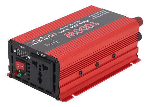 Inversor De PotĂȘncia 1000w Pure Sine Dc 12v Para Ac 220v Sob