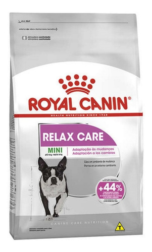 Ração Cães Adultos Mini Relax Care 2,5kg Royal Canin