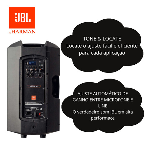 Caixa Profissional Jbl Max12 350w Ativa Bluetooth