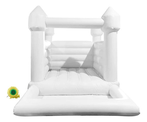 King Inflatable White Bounce House Castle Con Ball Pit&ai