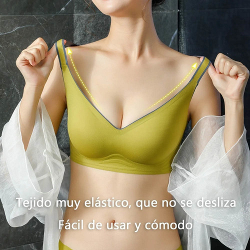 2 Paquetes De Sujetador Push Up Cómodo Sujetador Sin Aros