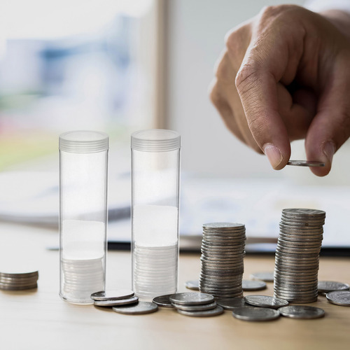 Soporte Hermético De Plástico Para Monedas De Un Cuarto De D