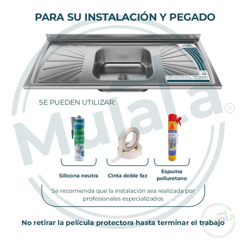 Kit De Cocina Bajo Mesada + Pileta + Aereo + Panelero