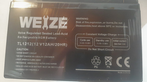 Bateria Ciclo Profundo 12v 12ah Recargable