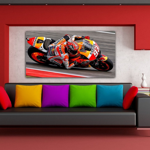 Cuadros Mural 120 X 60 Deportes Moto Gp