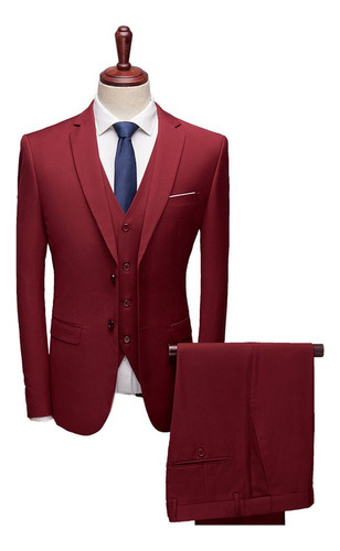 Estupendo Traje De Hombre Talla Grande Traje Formal Ajustado