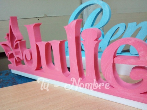 Letras Corporea 20 Cm Pintadas Polyfan