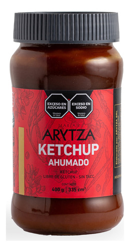 Ketchup Ahumado Arytza Gourmet sin TACC en frasco 400 g