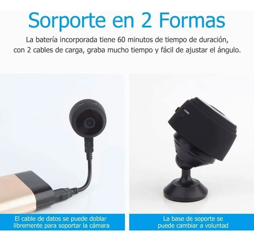 Mini Cámara Escondida Espía Wifi Infravermelho Ip 1080p