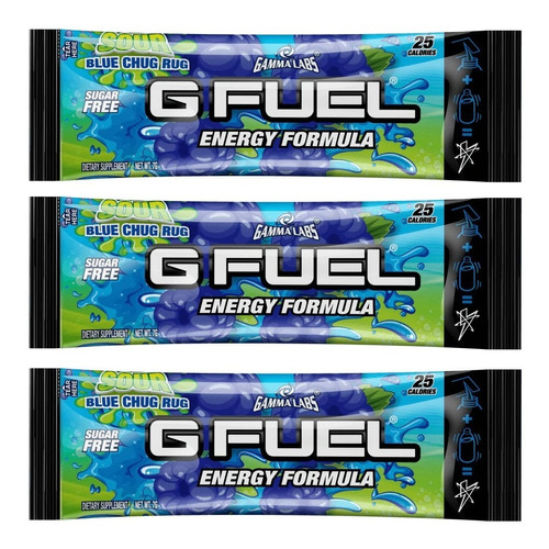 Gfuel Energy Formula | Sour Blue Chug Rug En Sobre (x3)