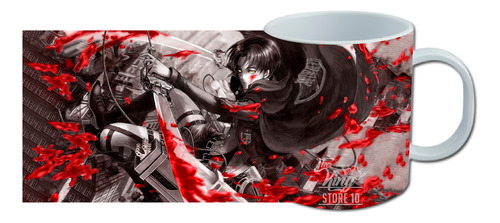 Taza, Tazon Mug, Capitan Levi Ackerman Shingeki No Kyojin