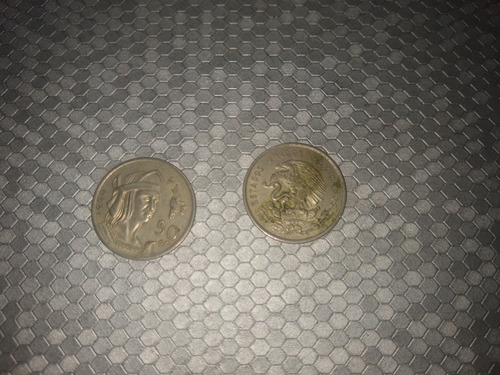 Moneda De 50 Centavos Cuauhtémoc Año 1950 -1951