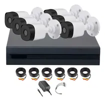 Comprar Kit Videovigilancia Cronos 6 Cámaras Dahua Bala B1a11 1MP + cables + Accesorios kit CCTV KITXVR1B04-I-6CC (DVR dahua XVR1B08H-I Circuito cerrado)