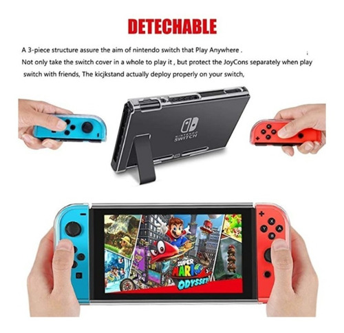 Kit De Accesorios Nintendo Switch 4 En 1 Con Funda Protector