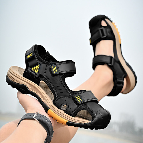Sandalias Cómodas De Talla Grande Con Punta Cerrada For Ext