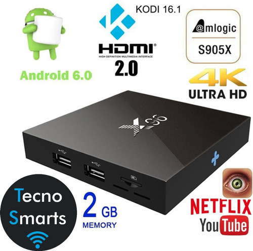 Tv Box X96 2gb Ram Hdmi/rca Converti Tu Tv En Smart! Gtia