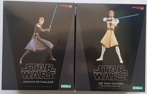 Star Wars Clone Wars Figuras Anakin Obi Wan Ahsoka Artfx+