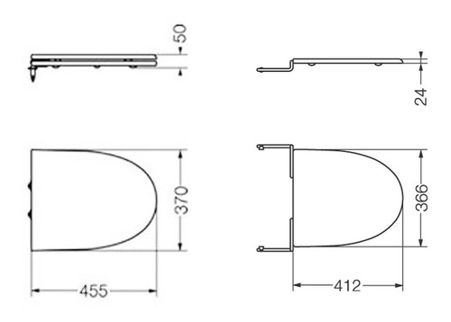 Imagen 5 de 7 de Baño Ferrum Marina Inodor Corto-bidet 1-3 Aguje-tapas Cuotas