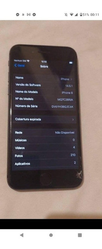 Imagem 4 de 4 de iPhone 8 258gb Apenas Trincado